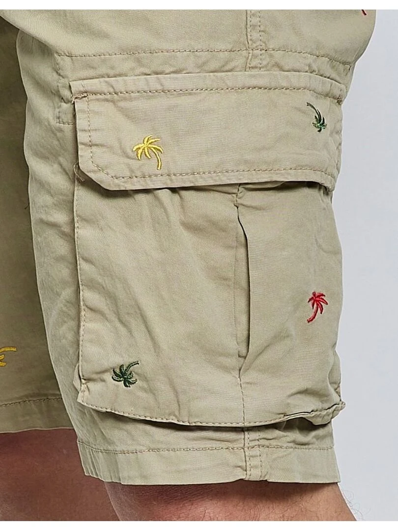 Short Cargo à motifs Kebello   Beige