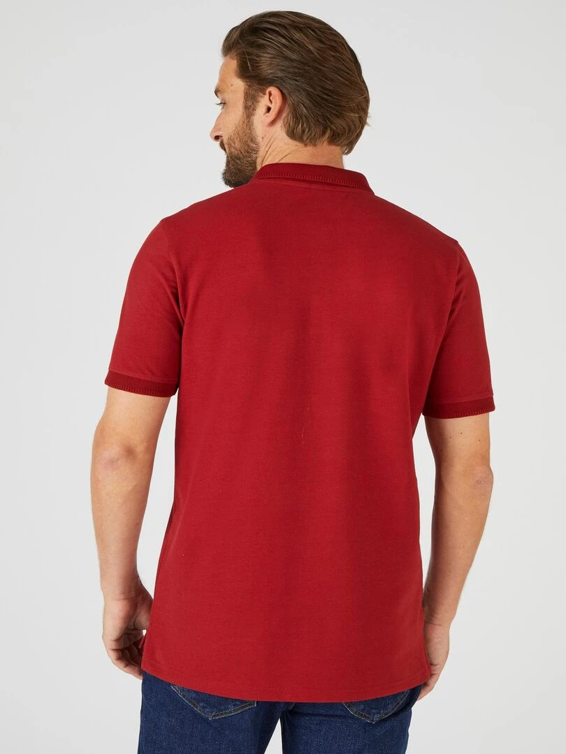 Polo maille piquée toucher frais Climatyl   Damart   Rouge