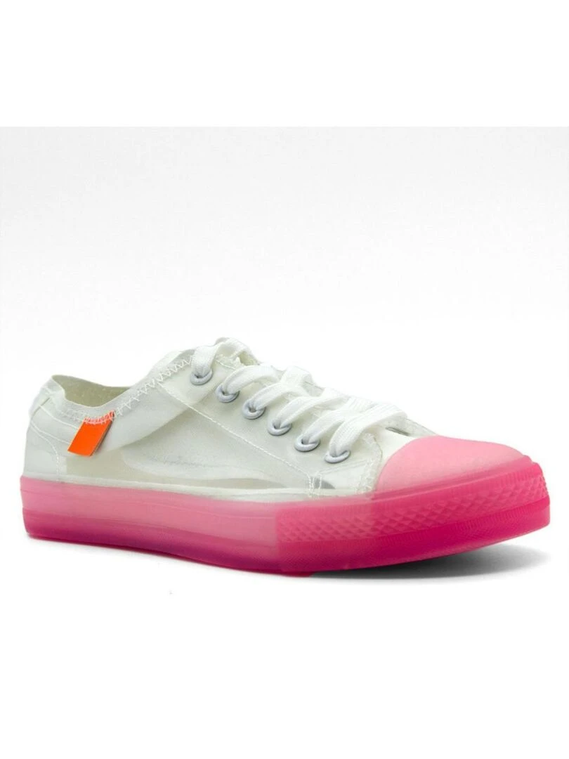 Baskets basses transparentes Kebello Rose