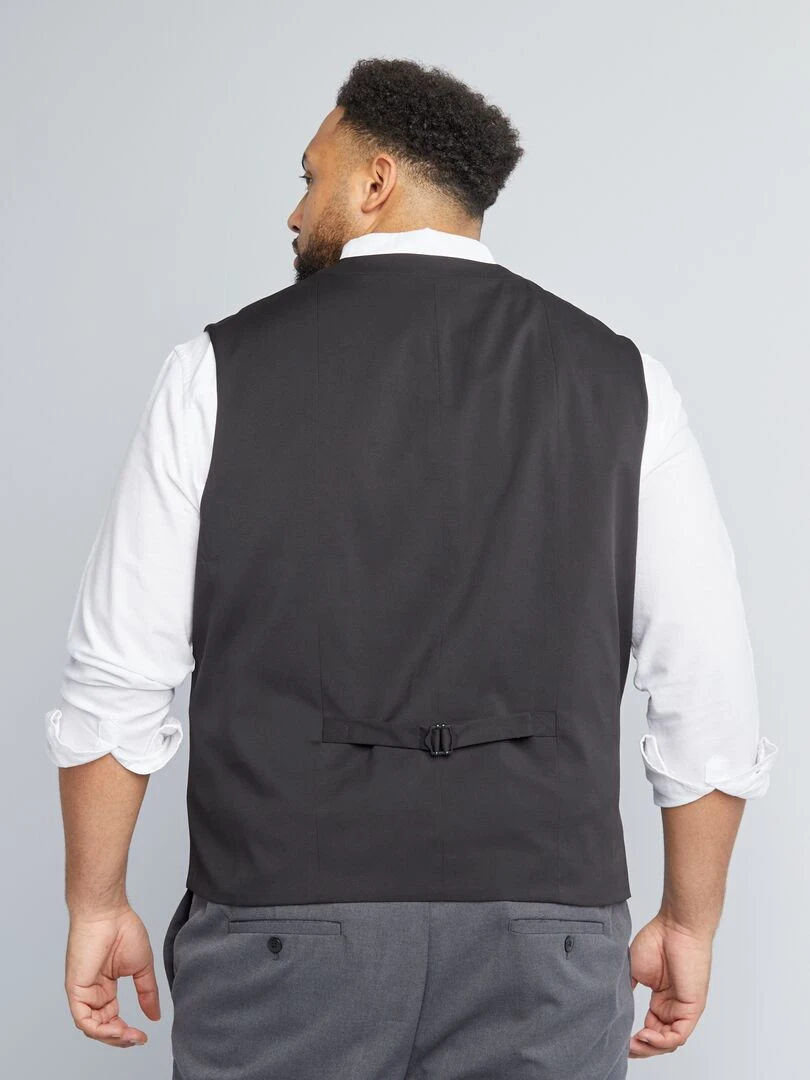 Gilet de costume slim noir