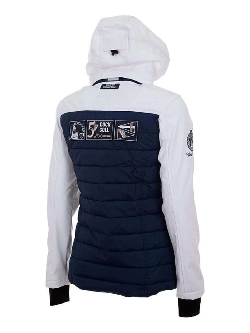 Blouson softshell femme ANDREI VENT DU CAP Noir Bleu marine Blanc