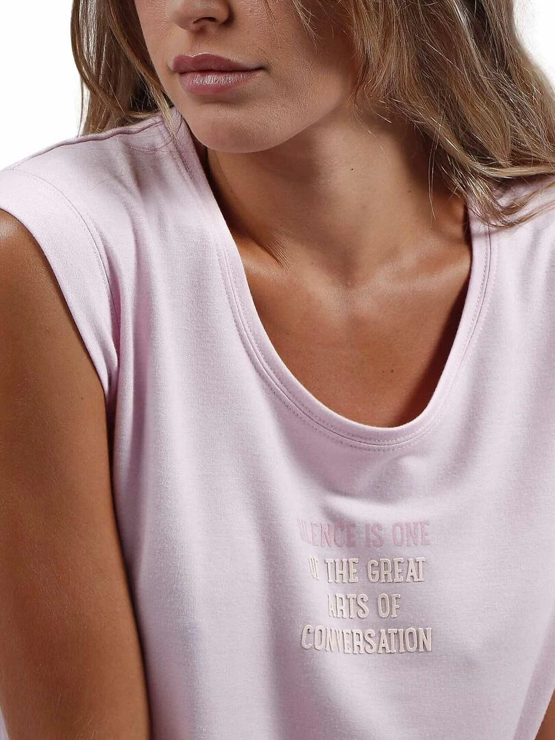 Pyjama short t shirt The Silence   Rose