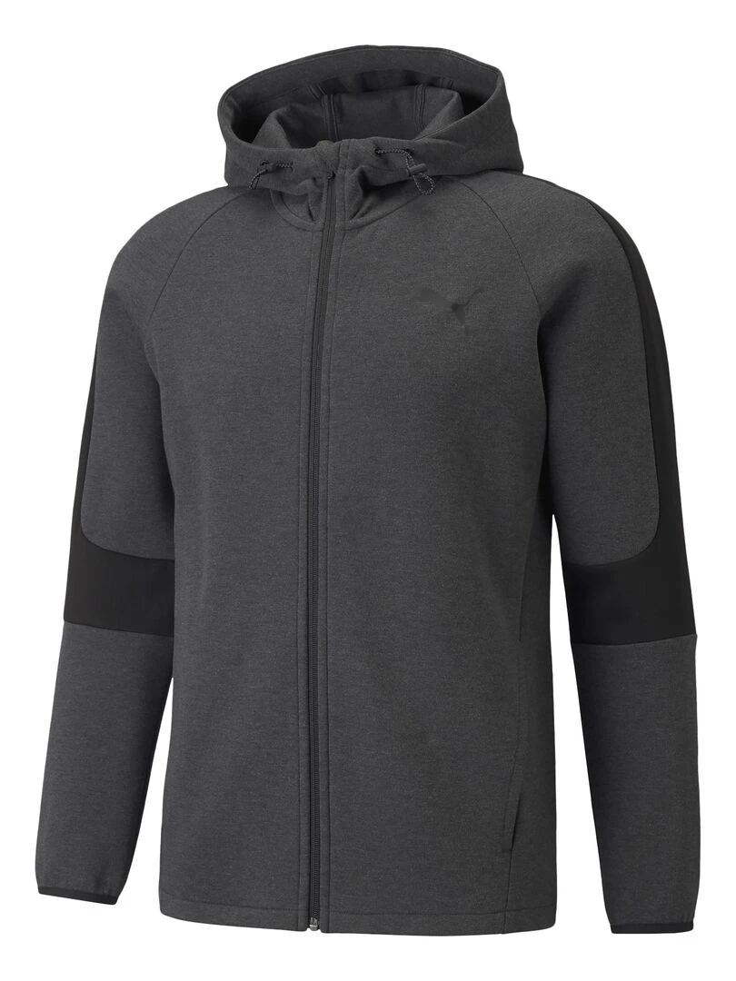 Sweat Capuche Puma Evostripe Core Fz Hoodie Gris