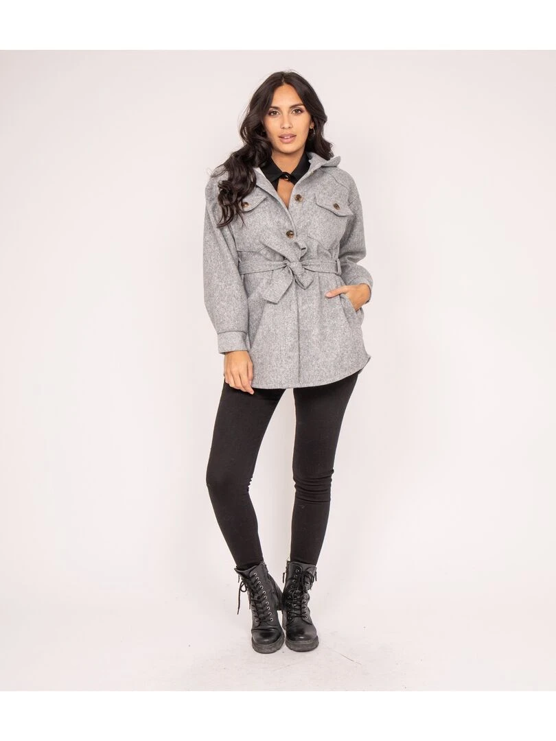 Surchemise UGENIE   Gris chiné