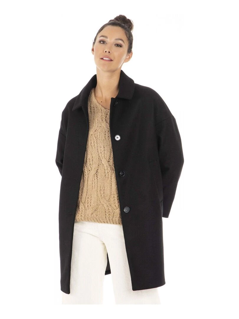 Manteau  MANON   Gérard Pasquier   Noir Noir