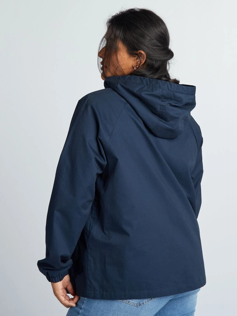 Parka à capuche   Bleu