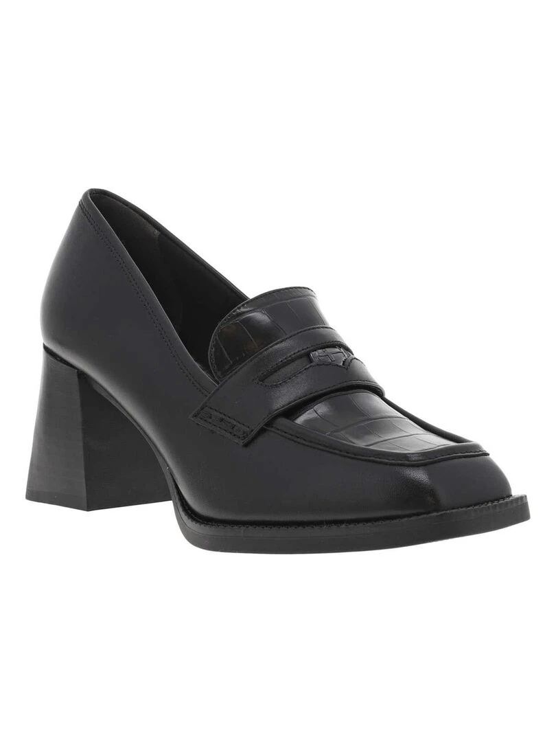 Écharpe plaid Femme Noir/Ivoire   Blanc Noir Blanc