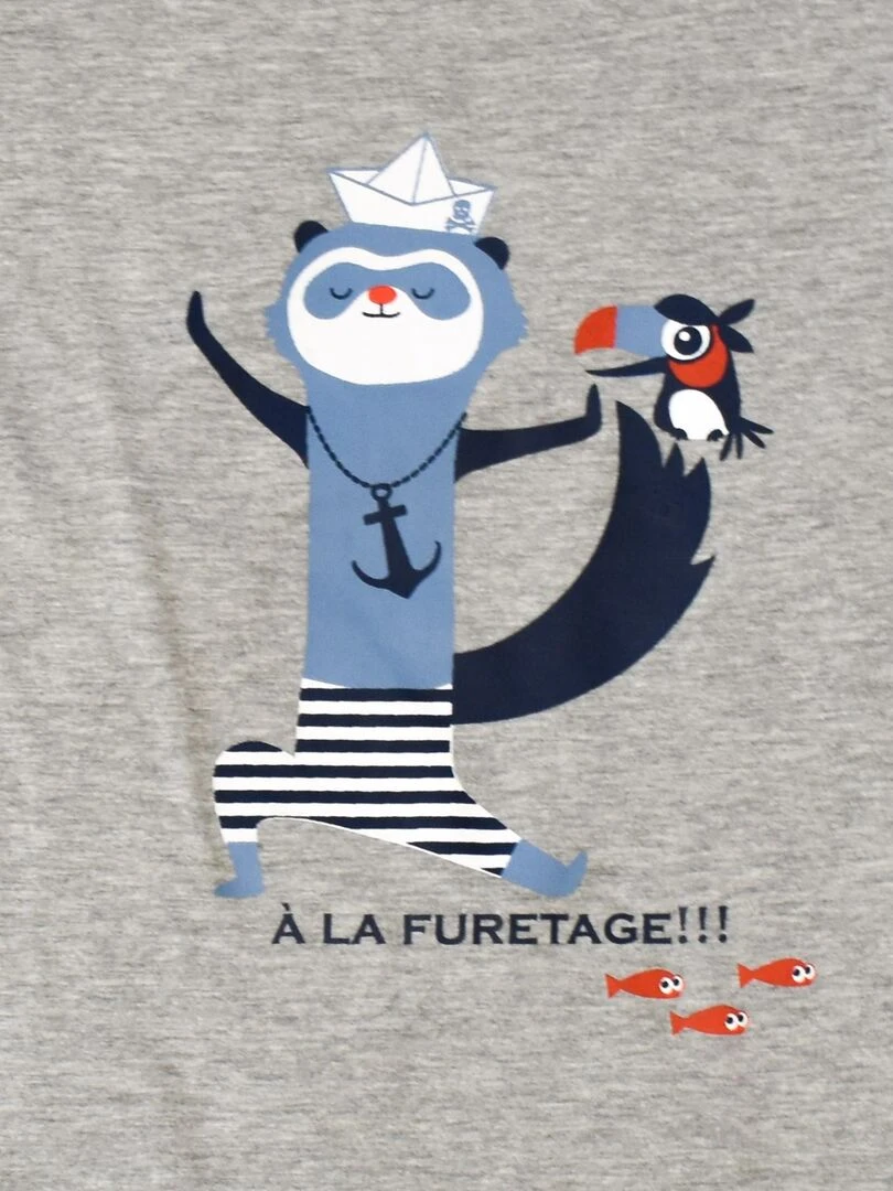 Pyjama Jersey 'moussaillon''doo&bo'   Gris