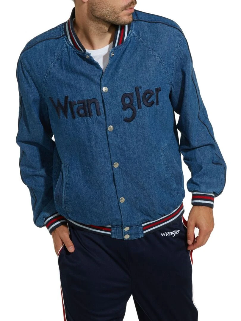 Bombers en jeans Wrangler Bleu