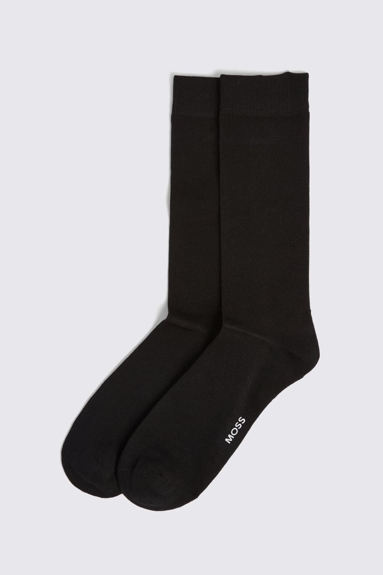 Black Silk Dress Socks Buy Online at Moss