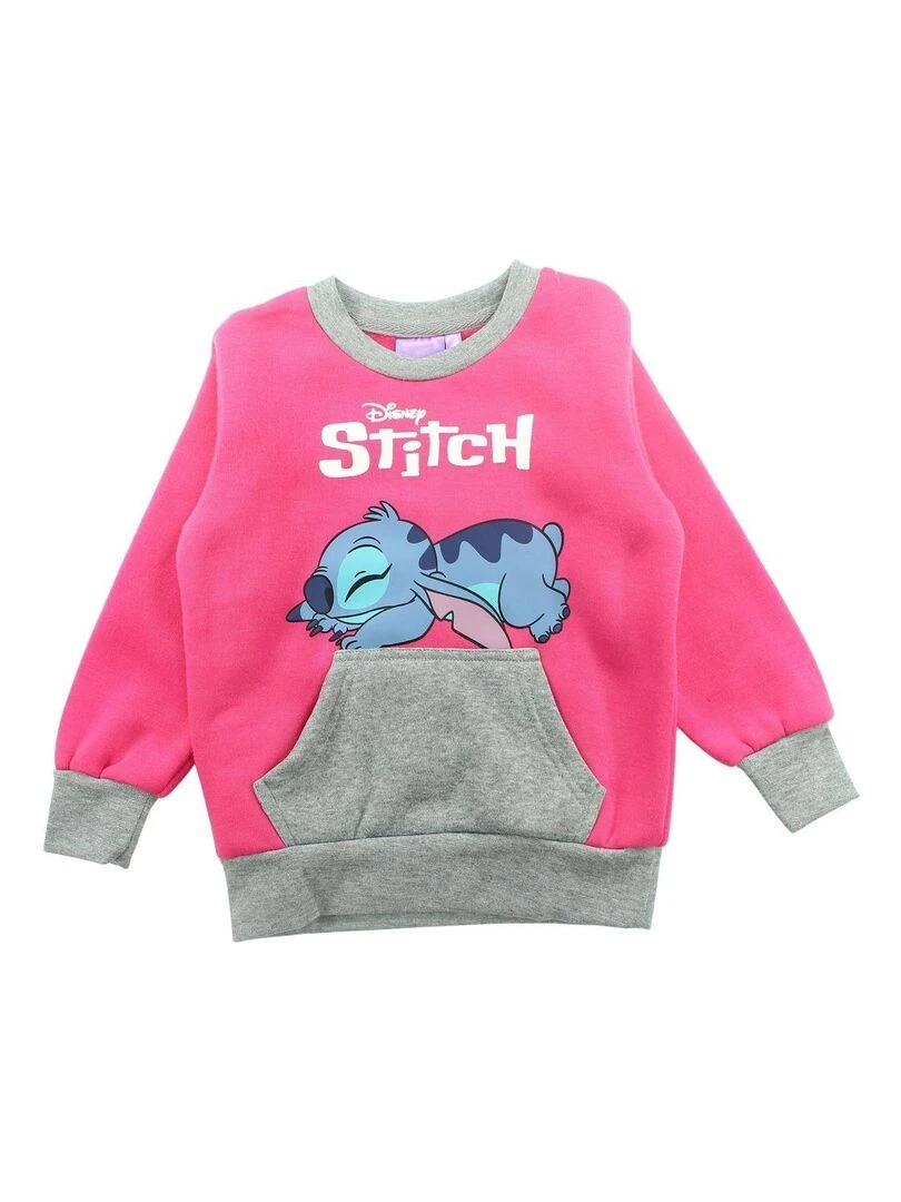 Disney Ensemble Sweat pantalon fille Imprimé Lilo Et Stitch Rose fushia