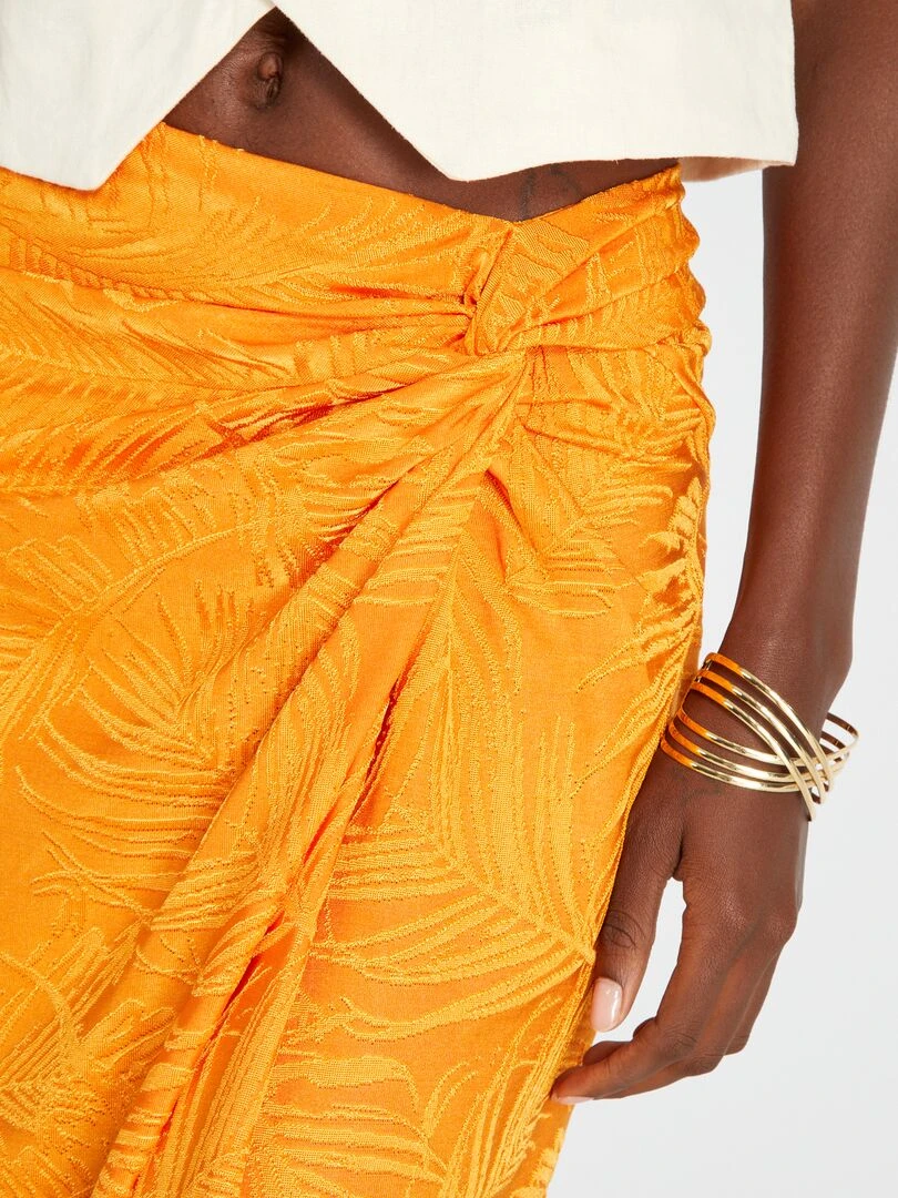 Jupe longue   Orange