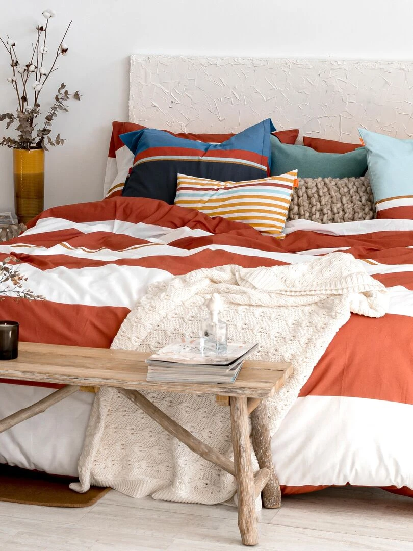 Housse de couette Golden lands "Happyfriday"   Blanc
