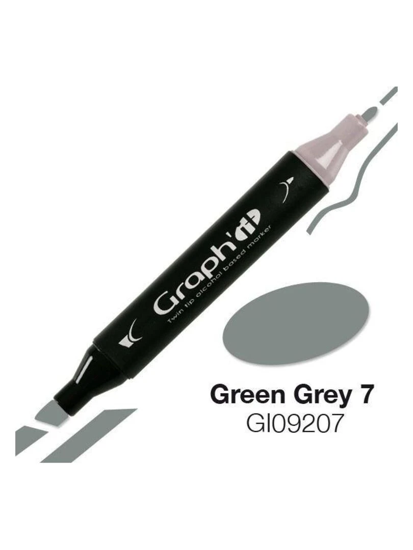 Marqueur Graph'It à double pointe   Vert gris 7   N/A