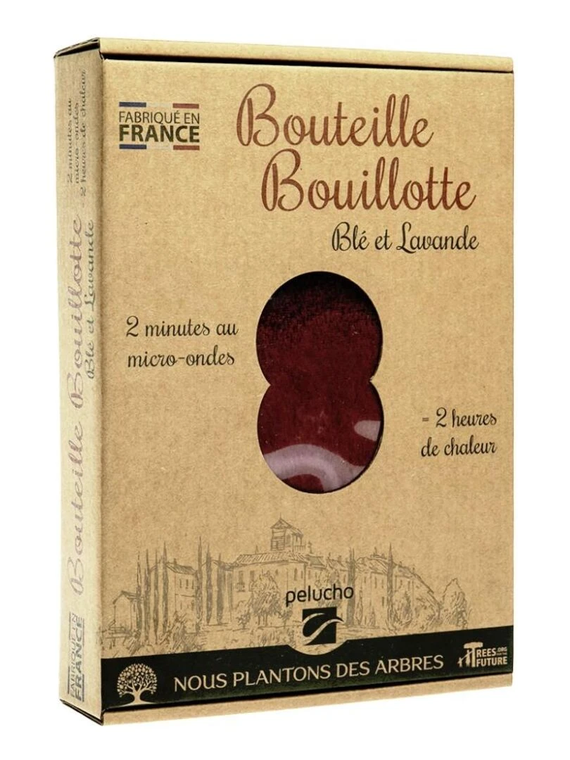 Bouteille Bouillotte micro ondes Prune   Made in France   Bordeaux