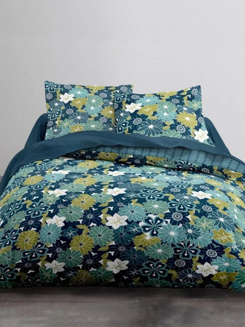 Housse de couette 220x240 Crazy 1.6 + 2 taies Bleu