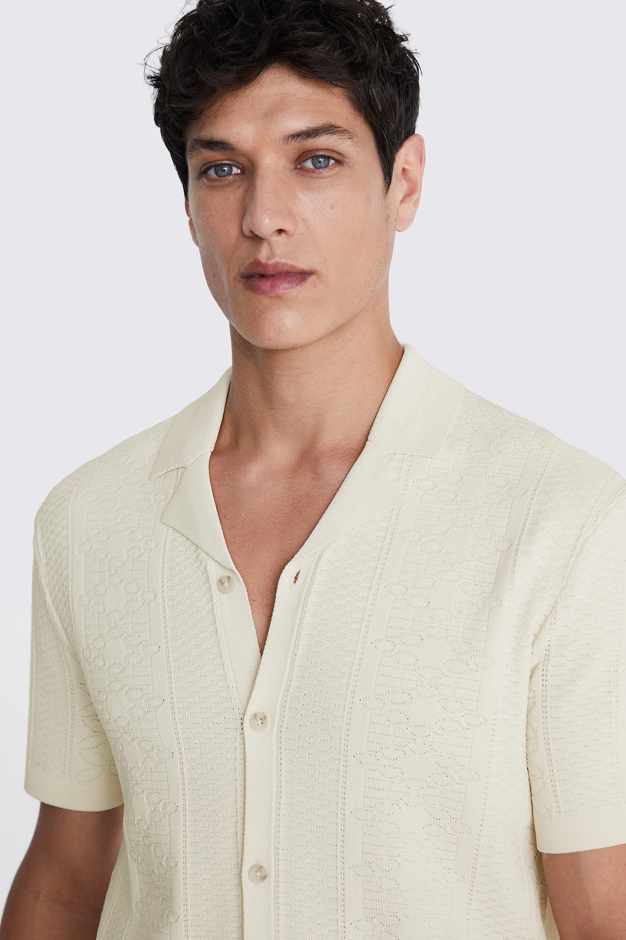 Ecru Washed Oxford Shirt   Buy Online at Moss