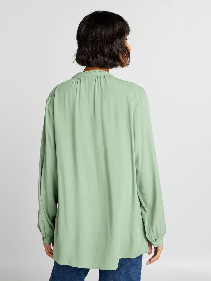 Chemisier à col mao   Vert