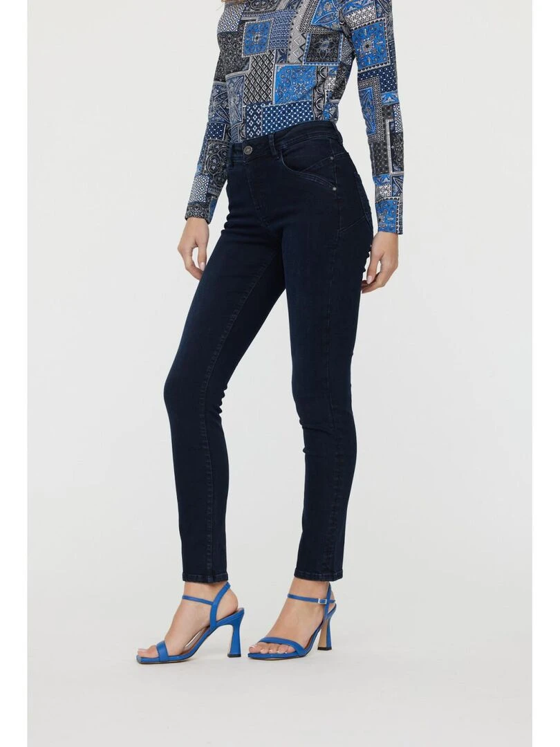 Lee Cooper Jean coton slim push up JINNIE Bleu Noir