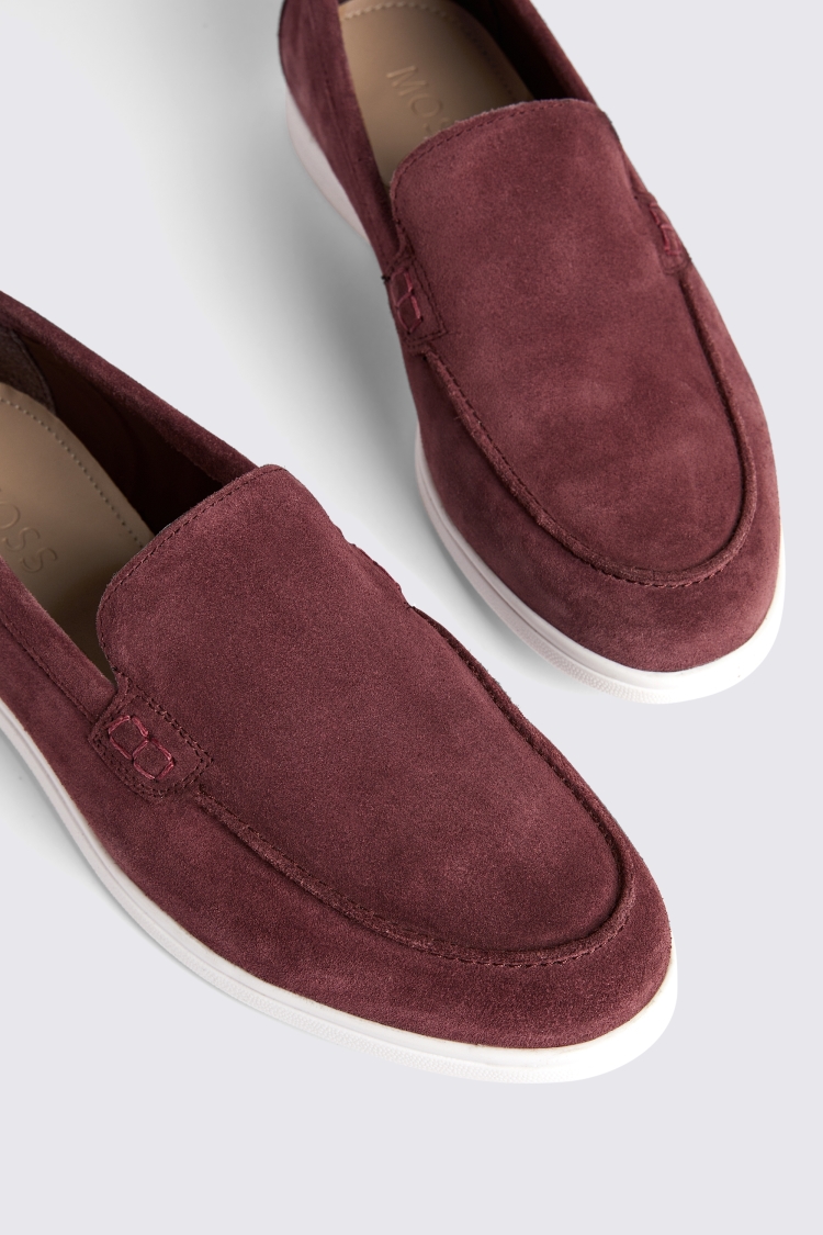 Lewisham Dusty Pink Suede Casual Loafers   Buy Online at Moss