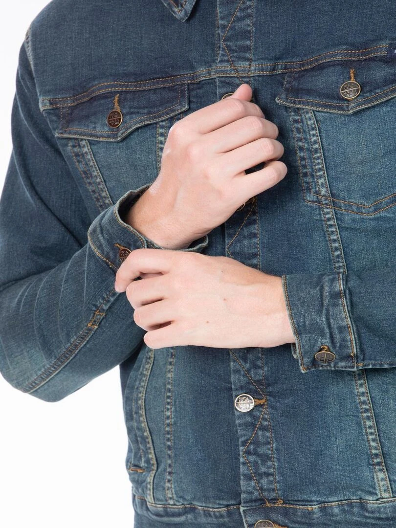 Veste en jeans stretch coupe ajustée FAITH 'Rica Lewis' Bleu