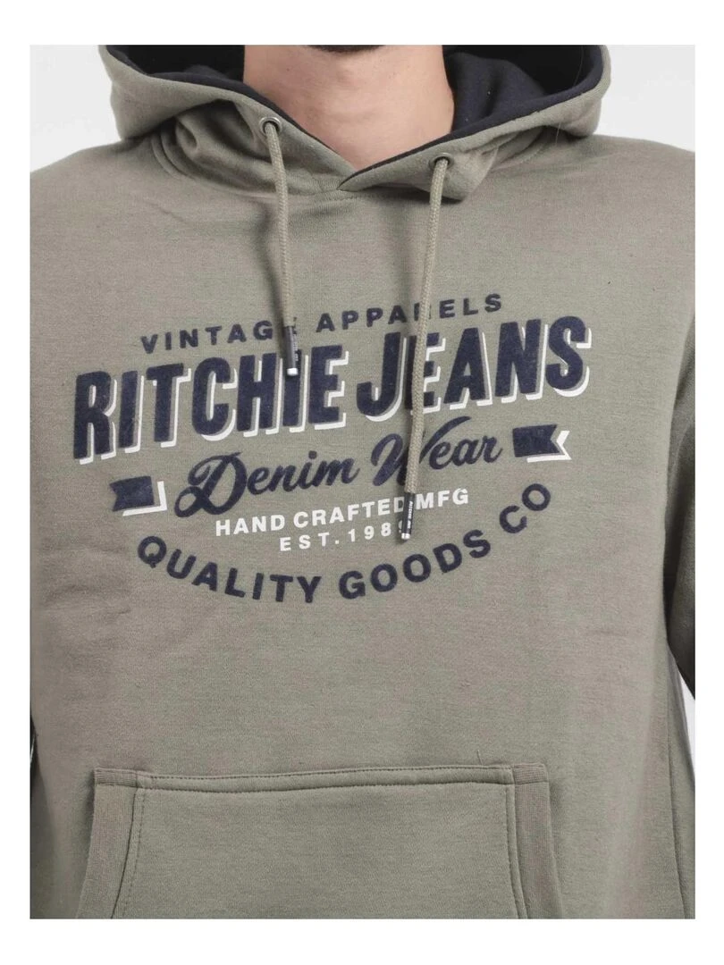 Sweat capuche WOMATIC   Kaki