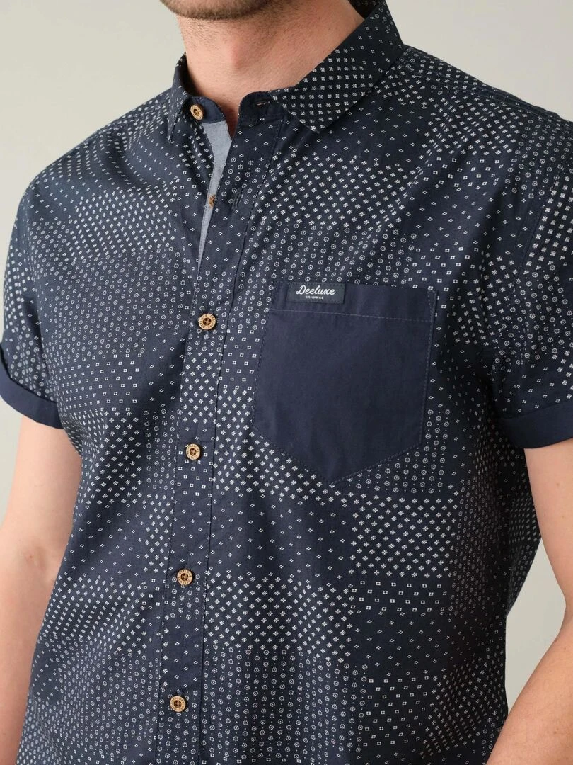 Chemise homme en popeline 'Deeluxe'   Bleu marine