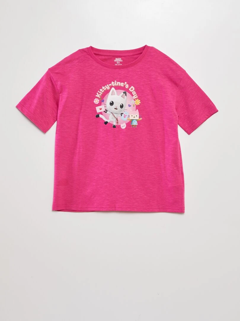 T shirt 'Gabby et la maison magique' Rose