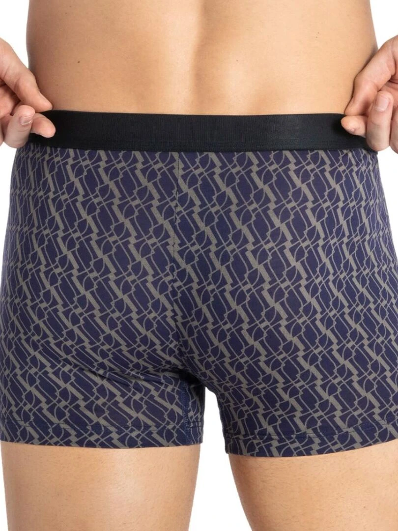 Boxer homme imprimé fantaisie et en lyocell Fuyuki Violet