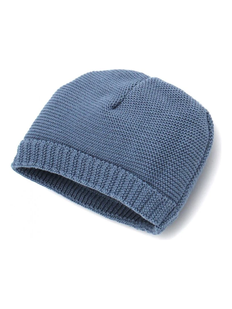 Ensemble tricoté   100% coton bio   1 à 3 mois   Bleu marine