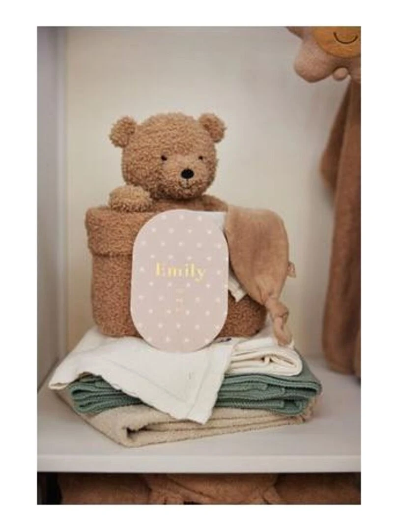 Panier de rangement 14x18cm Boucle Biscuit   Jollein   Marron