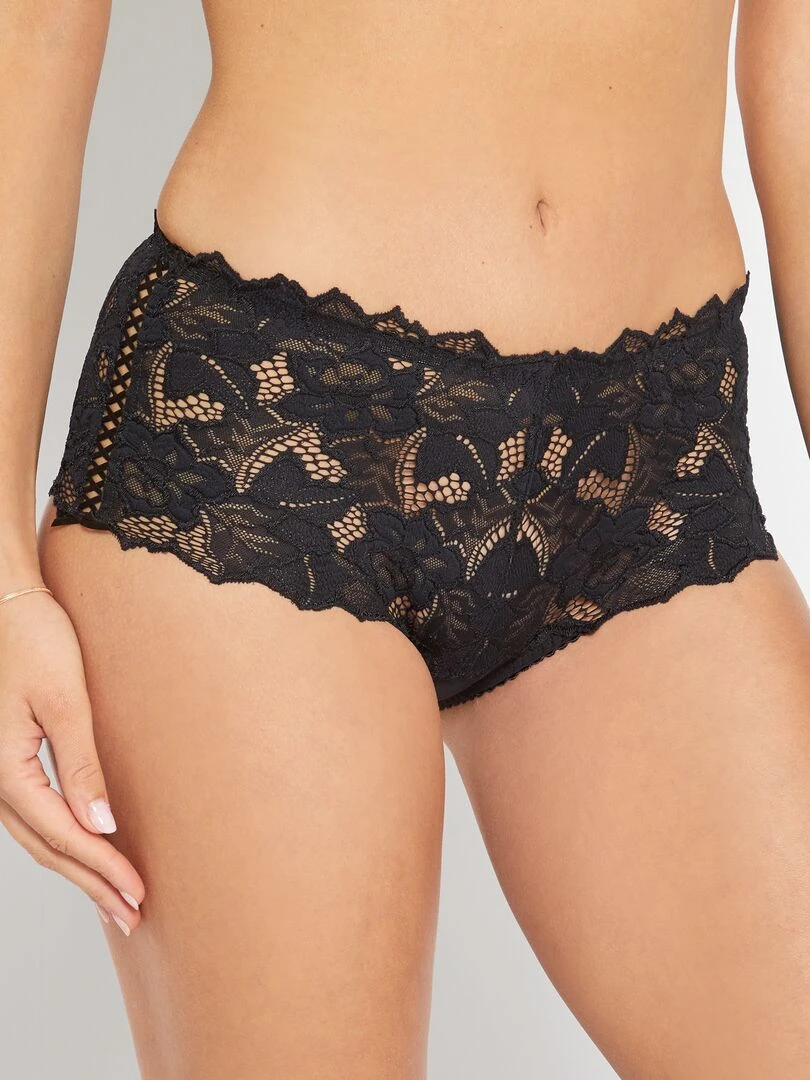 Shorty dentelle 'Sans Complexe'   noir