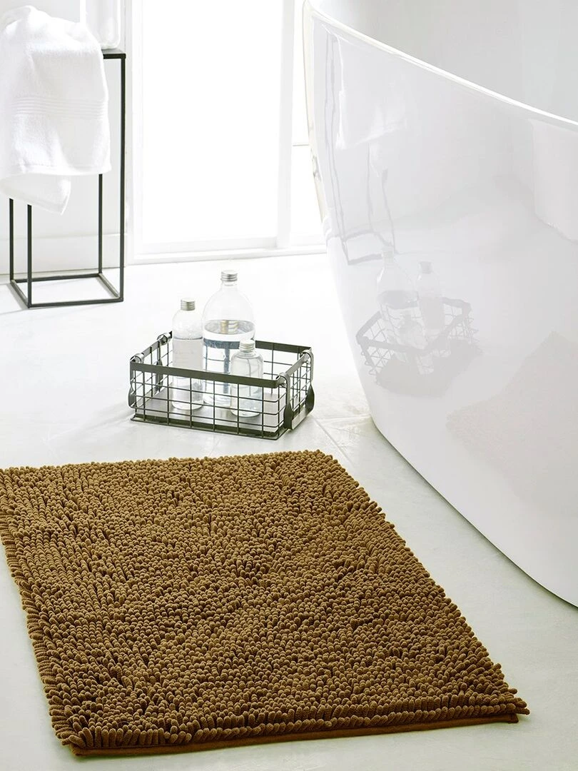 Tapis de bain mèche uni 'ESSENTIAL' 'TODAY' Bronze