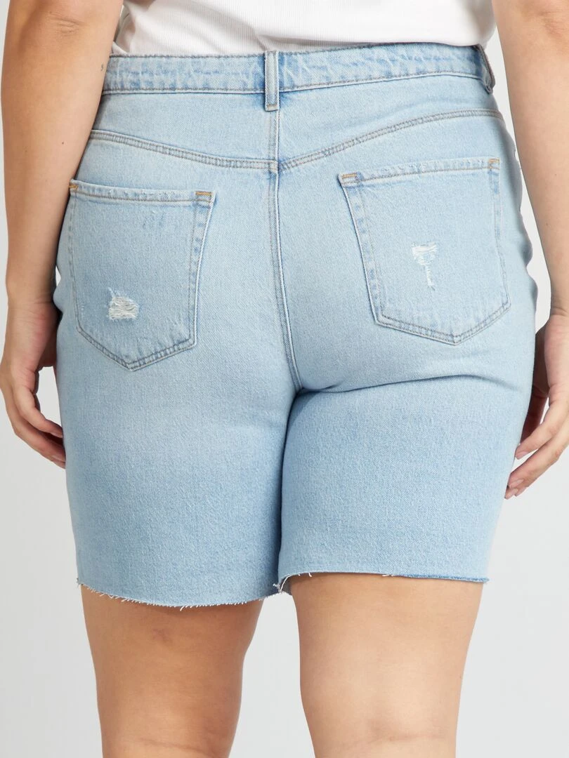 Bermuda en jean   Bleu