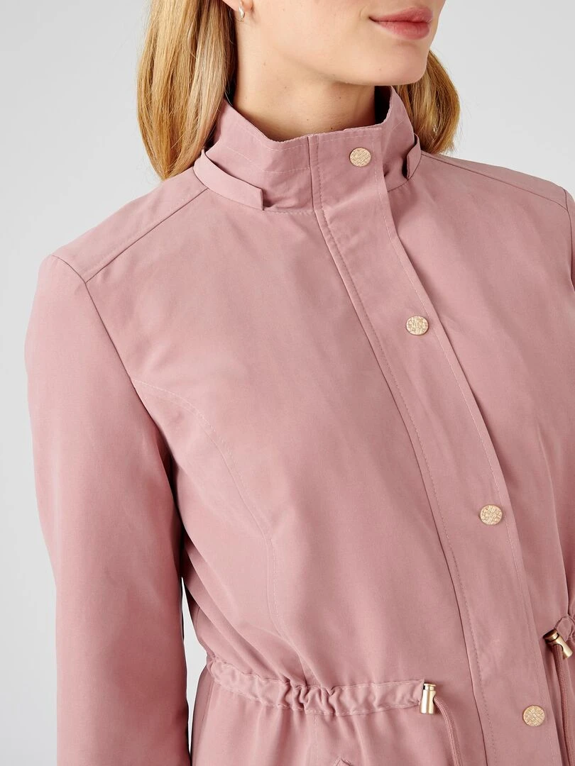 Parka longue toucher doux Damart Rose