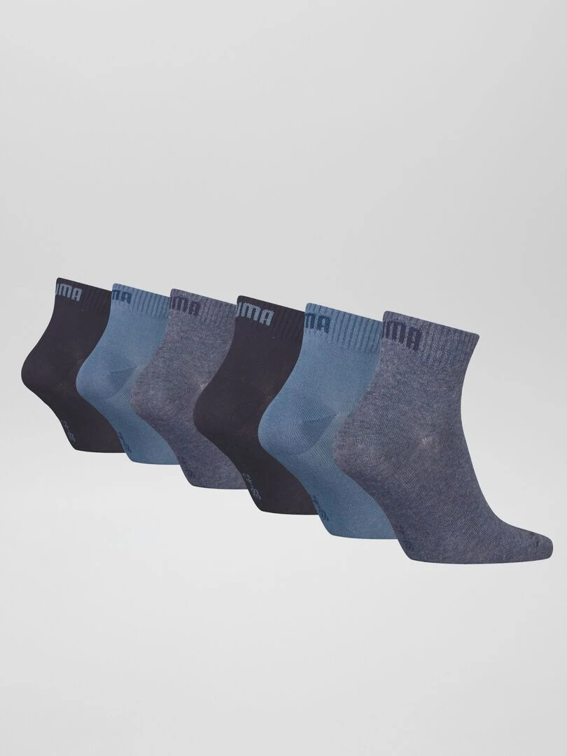 Lot de 6 paires de chaussettes unisex 'Puma' Bleu