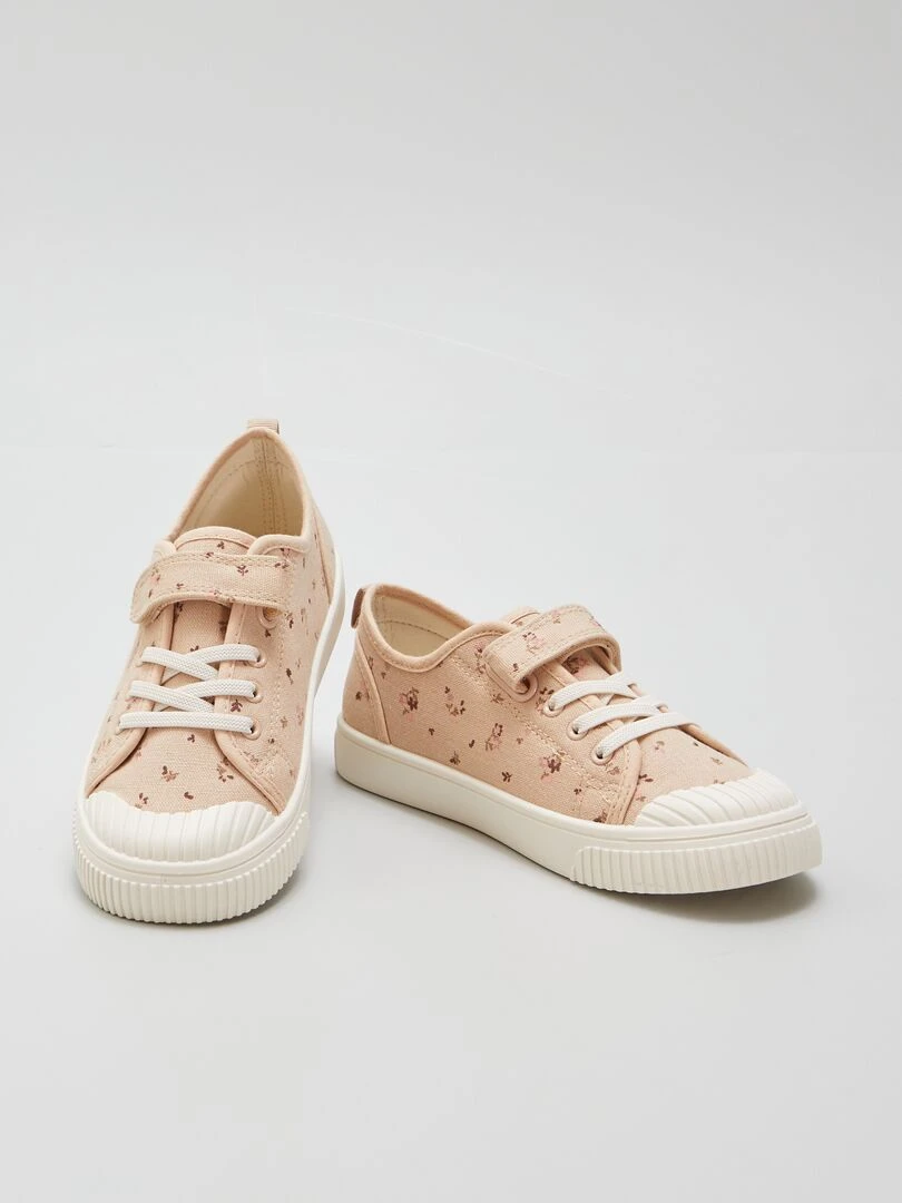 Baskets en toile   Fleuri