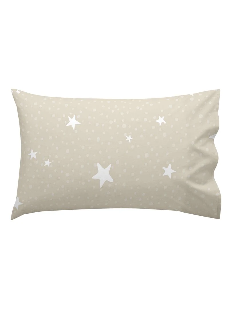Parure housse de couette 2 pièces Little star "Happyfriday"   Beige