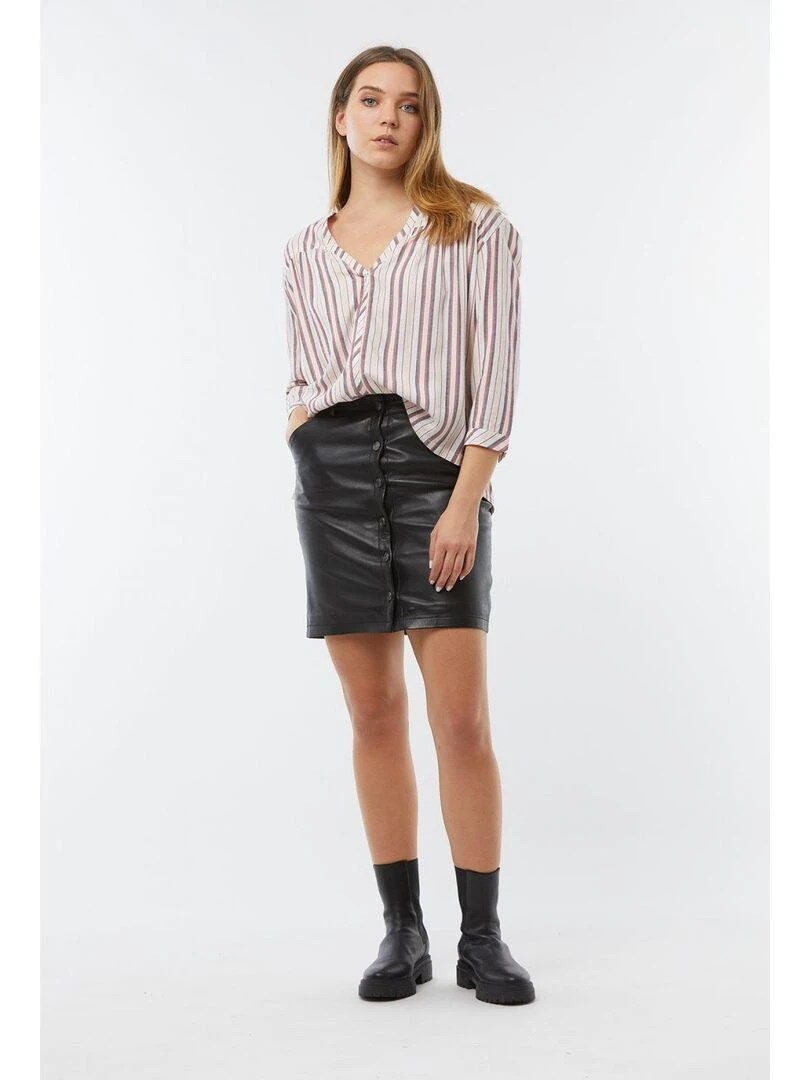 Lee Cooper Jupe cuir BORIA Noir
