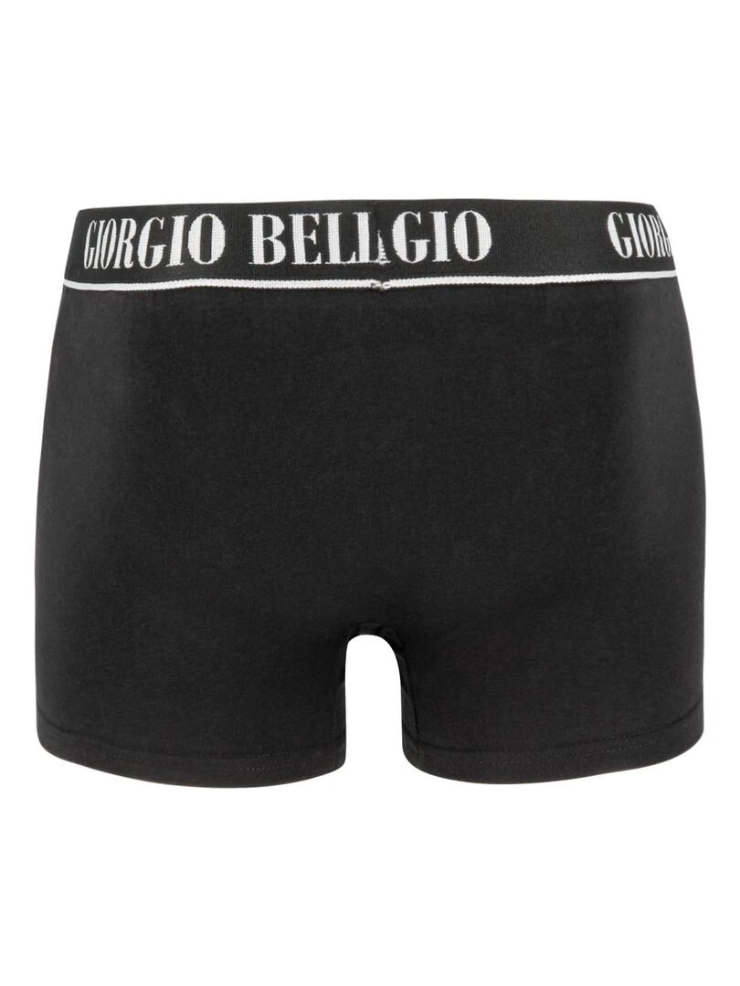 Lot de 9 Boxers coton homme Smart Giorgio Bellagio   Noir