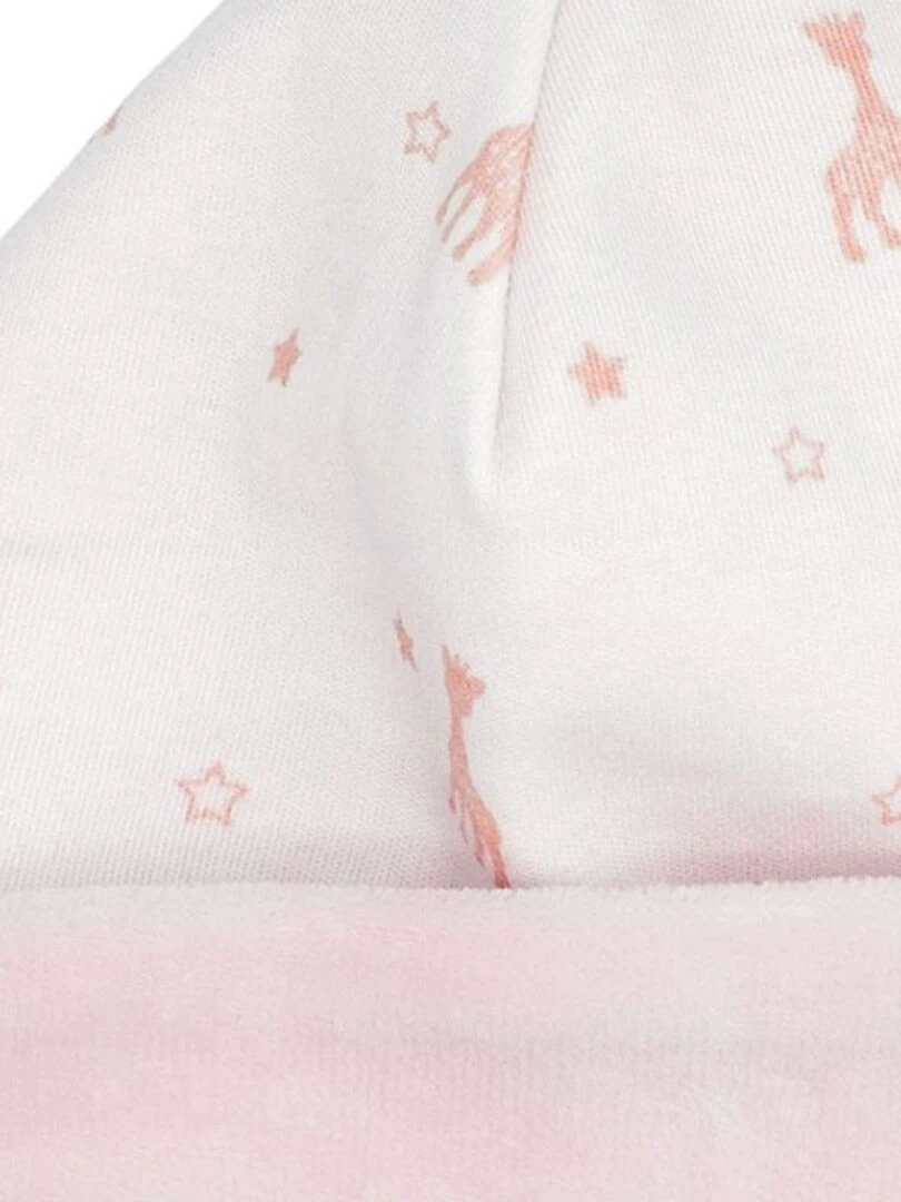 Bonnet de naissance rose Sophie la girafe (0 1 mois) Rose