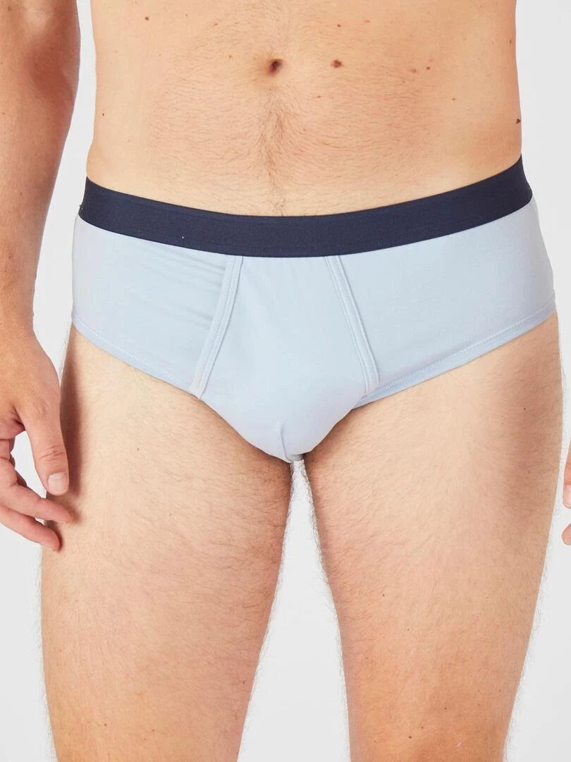 Lot de 3 slips ouverts Damart Gris Bleu