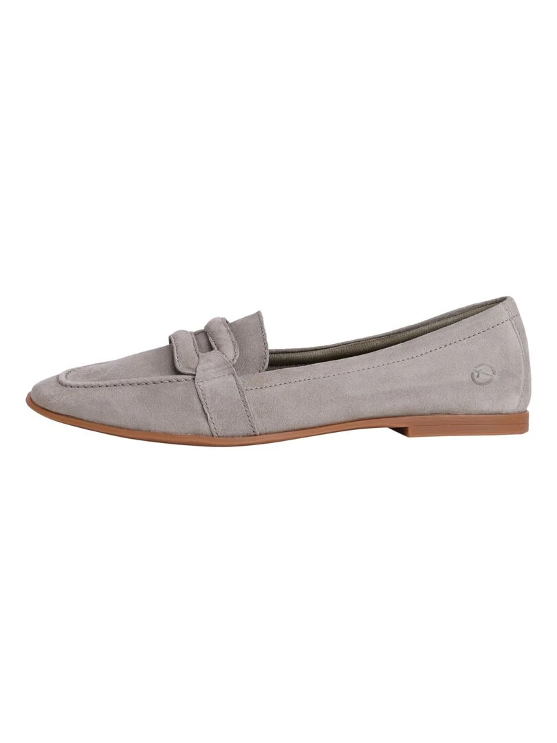 Mocassin Cuir Tamaris Vert