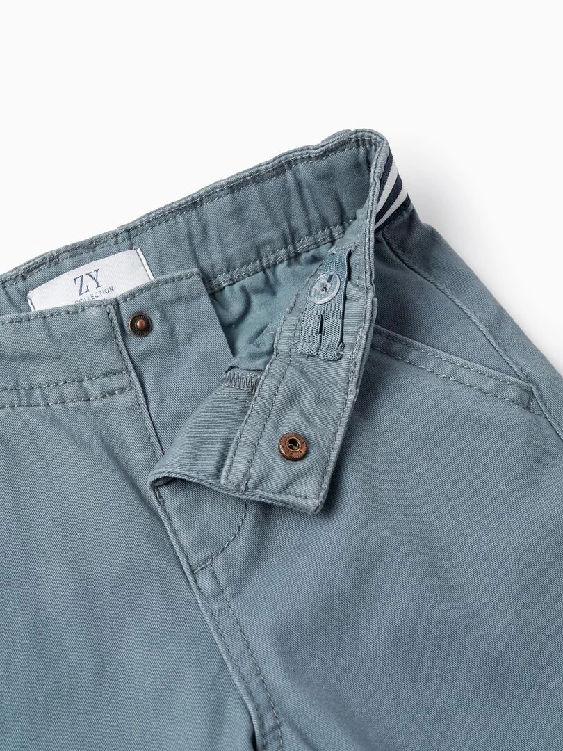 Pantalon Chino en Sergé pour Bébé Garçon  ATLANTIC COMPANY   Bleu