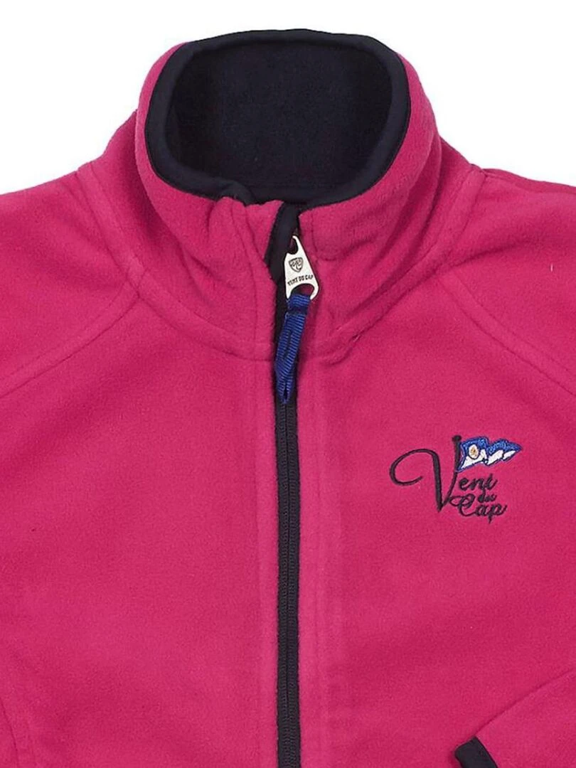 Blouson polaire fille FALICEA   VENT DU CAP   Rose fushia
