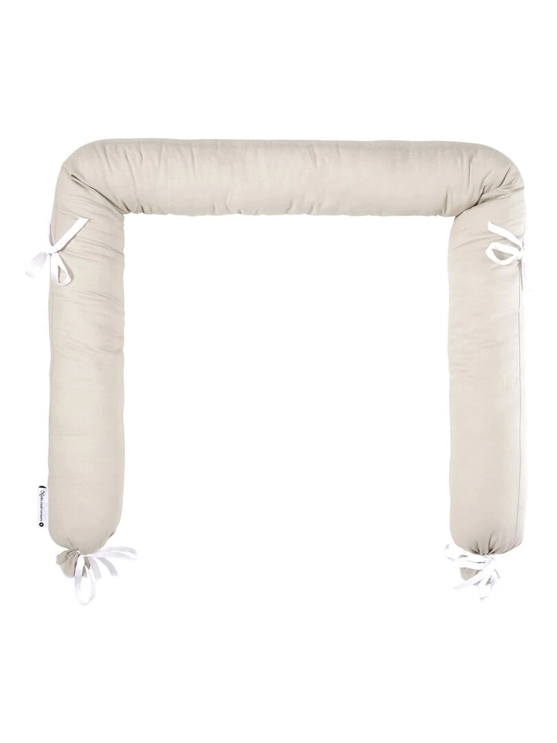 Tour de lit en coton 180 x 9 cm Beige sable