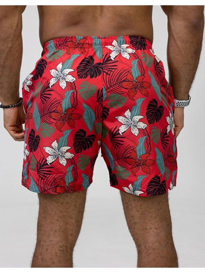 Short de bain Kebello Rouge