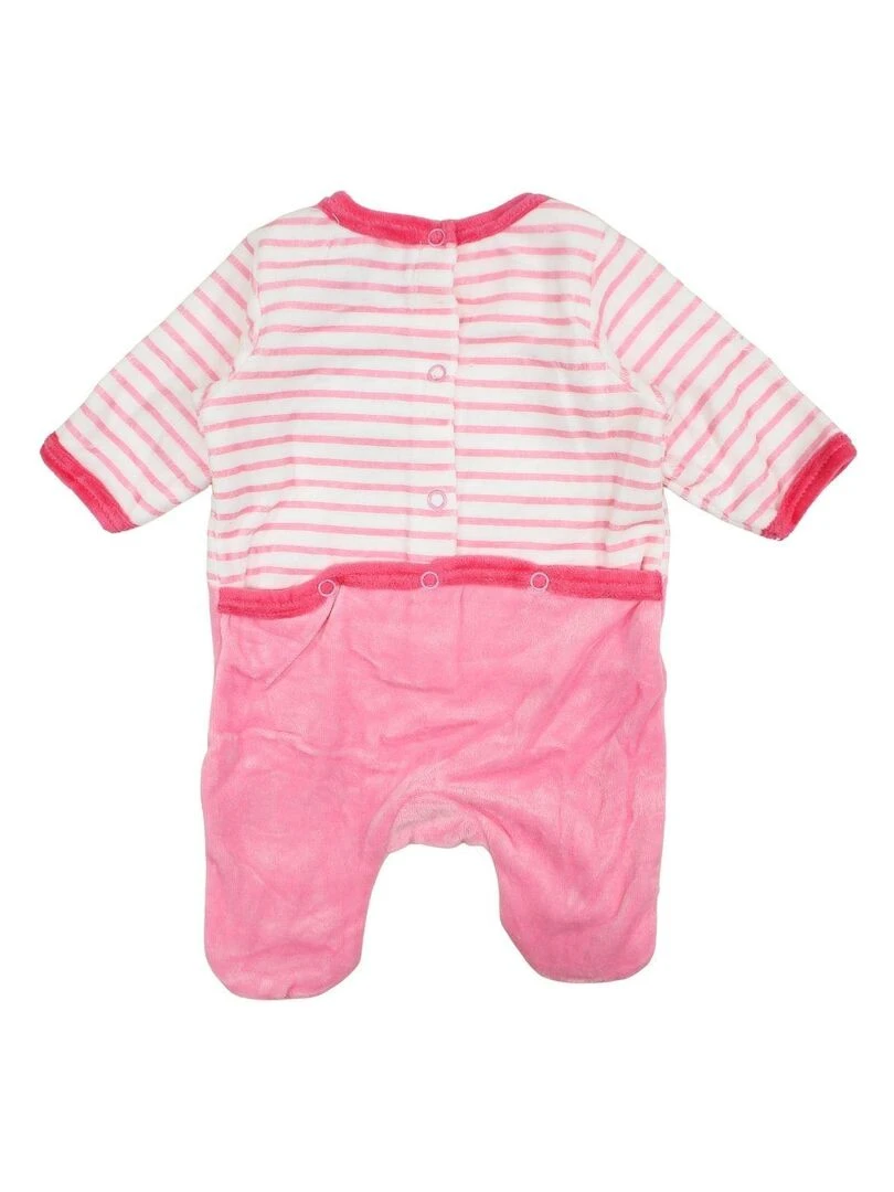 Lee Cooper Grenouillere bébé fille imprimé Lee Cooper en coton Rose