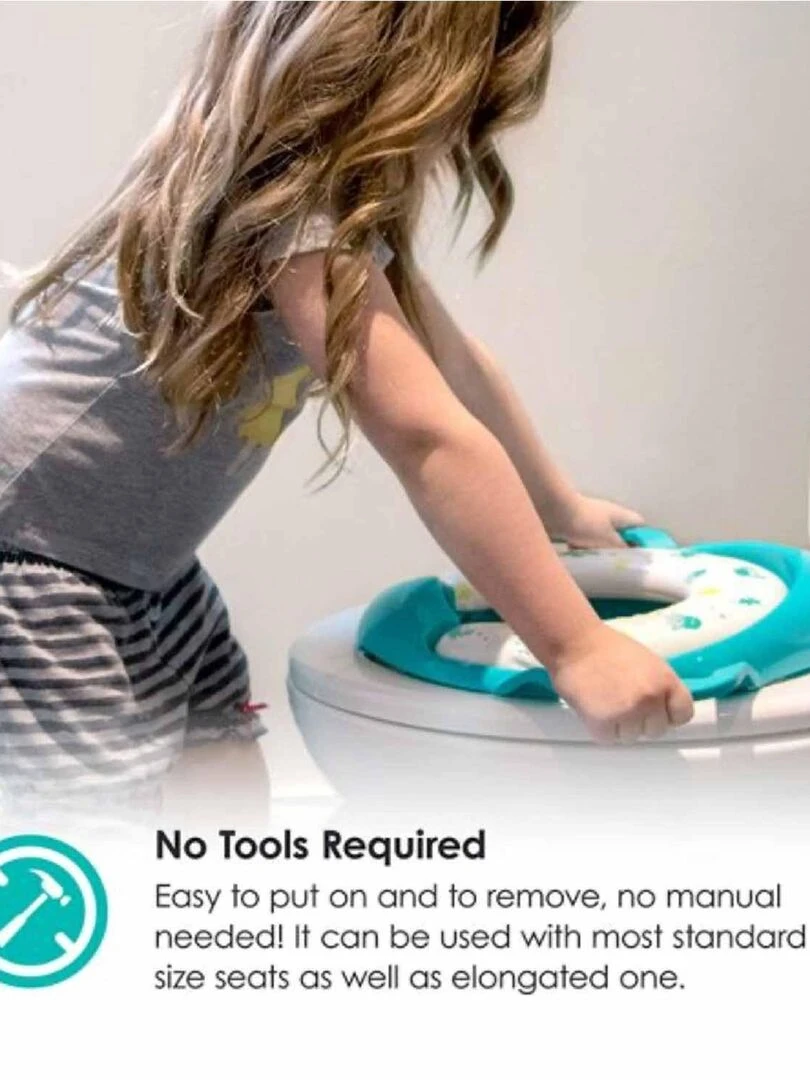 Siège de toilette pour l'apprentissage de la propreté   Gris
