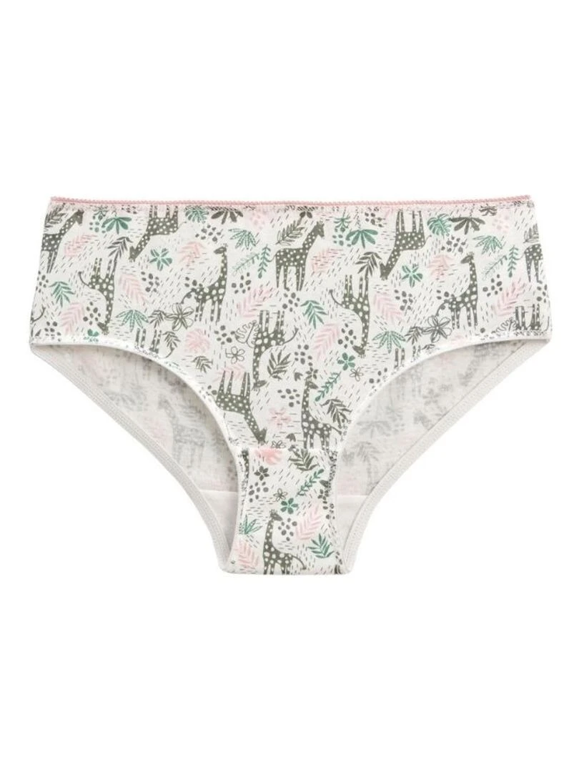 Lot de 3 culottes fille Vagirafe   Kaki